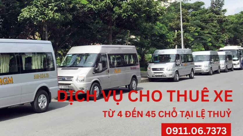 dịch vụ cho thuê xe tại lệ thuỷ